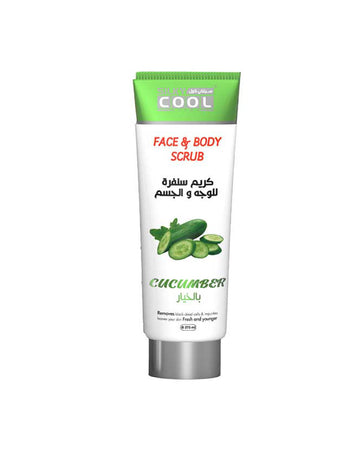 Silky Cool Facial Face & Body Scrub Tube 275 Ml - Cucumber
